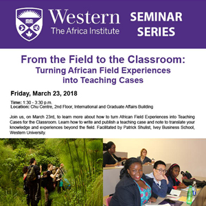 Field to Classroom Event Poster