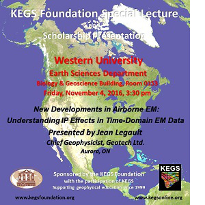 KEGS Special Lecture: Jean Legault (Geotech Ltd)