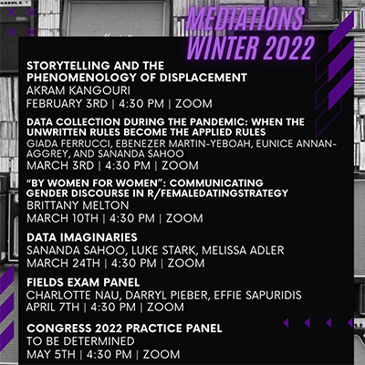 A graphic image of the Mediations schedule.