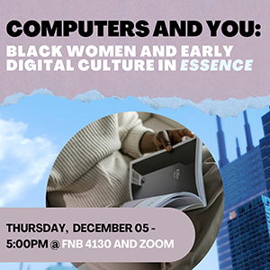 Computers and You event poster.