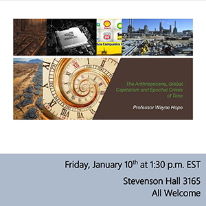 Event poster for Wayne Hope lecture
