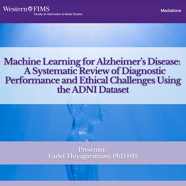 Poster for Machine Learning for Alzheimer's Disease
