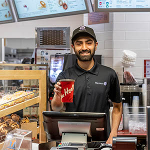 Food service employee at Western. 
