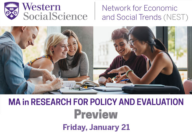 Virtual Preview Day - MA in Research for Policy and Evaluation - Western University 