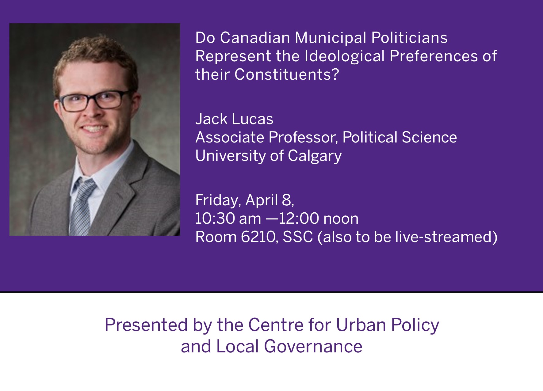 Do Canadian Municipal Politicians Represent the Ideological Preferences of their Constituents?