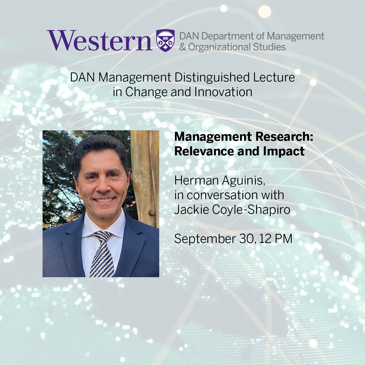 DAN Management Distinguished Lecture in Change and Innovation